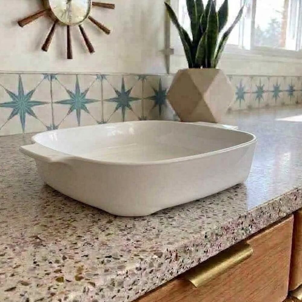 Vintage Corning Ware MW-A-10 Microwave Browning Casserole Dish Made In USA
